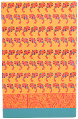 

Flipkart SmartBuy A5 Notebook(Ethnic Elephants Paper Soft Bound Notebooks With Cover Flaps, 160 Pages, Single Ruled Size (5.8" x 8.3"), Multicolor)