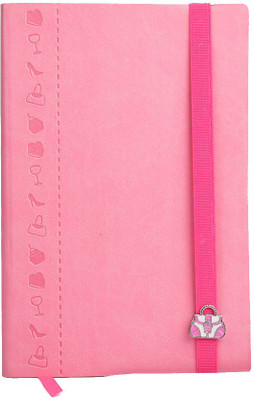 

Flipkart SmartBuy A5 Notebook(Shopper's Paradise PU Hard Bound Notebook With Elastic Band And Slider, 160 Pages, Single Ruled Size (5.8" x 8.3"), Pink)