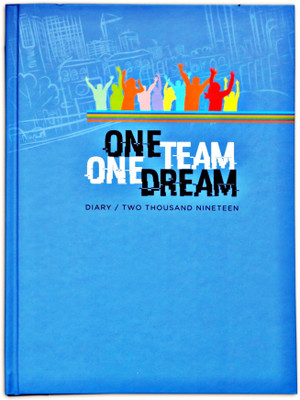 

Anand B5 Diary("One Team One Dream" Executive New Year Diary '2019', Blue)
