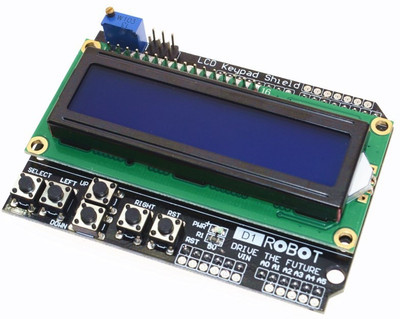 

PrimeRobotics LCD 1602 Board Blue Backlight display Keypad Shield Module Educational Electronic Hobby Kit