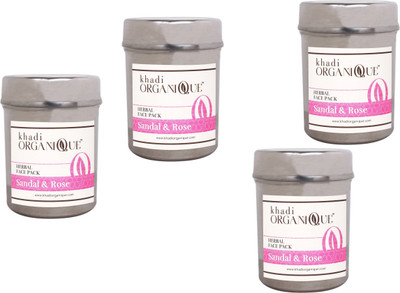 

Khadi Organique KhadiOrganique sandal & rose face pack - Pack of 4(200 g)