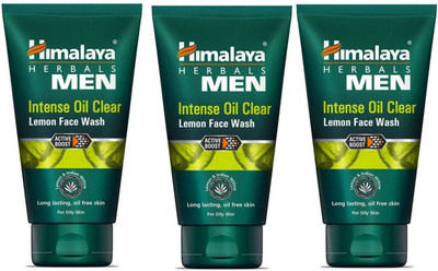 HIMALAYA Intense Oil Clear Lemon  (100 ml) PACK OF 3 Face Wash(300 ml)