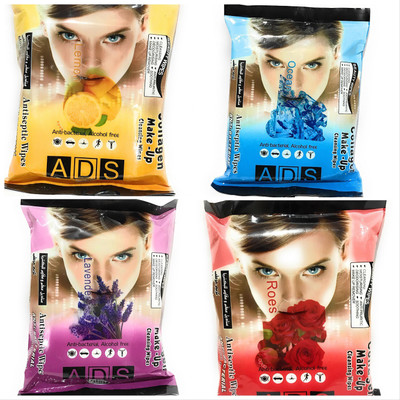 

ADS Collagen Ocean,Levender,Rose,Lemon Antiseptic Wipes(Pack of 25)