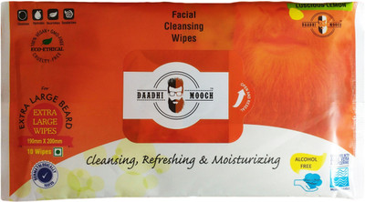 

daadhi mooch Facial Cleansing Wipes(Pack of 10)