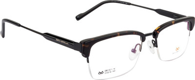 

DENY BROWN Half Rim Wayfarer Frame(53 mm