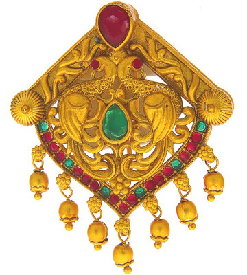 

Anuradha Art Jewellery Traditional Ambada Pin Bun Clip(Red, Green)
