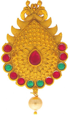 

Anuradha Art Jewellery Traditional Ambada Pin Bun Clip(Red, Green)