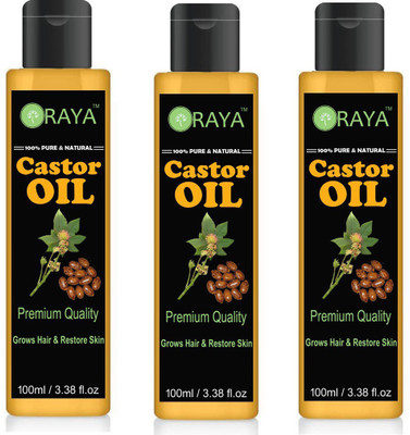 

ORAYA 100% Pure Cold Pressed Castor Oil for Hair & Skin Hair Oil(300 ml)