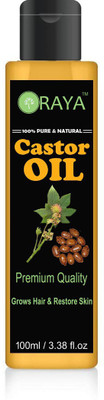 

ORAYA 100% Pure Cold Pressed Castor Oil for Hair & Skin Hair Oil(100 ml)