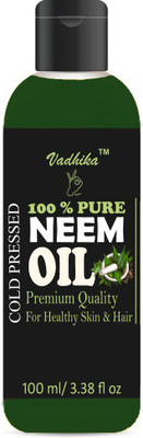 

Vadhika 100% Pure & Natural Cold Pressed Neem Oil Hair Oil(100 ml)