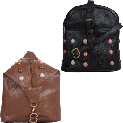 

Element cart Sling Bag(Brown, Black), Black;brown