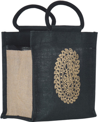 

Jute Cottage Tote(Black)