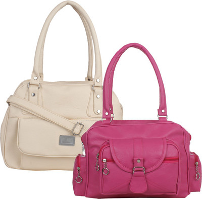 

Element Cart Shoulder Bag(Pink, White)