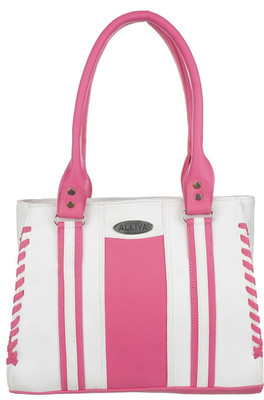 

Alliya Purse Shoulder Bag(White, Pink), Pink;white