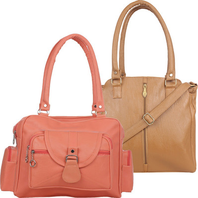 

Fillincart Shoulder Bag(Orange, Brown), Brown;orange