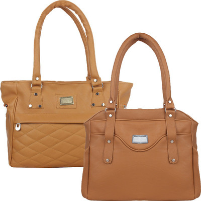 

Fillincart Hand-held Bag(Brown, Tan)