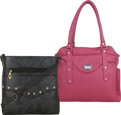 

Element Cart Shoulder Bag(Black, Pink)