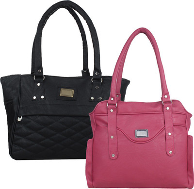 

Element Cart Hand-held Bag(Black, Pink)