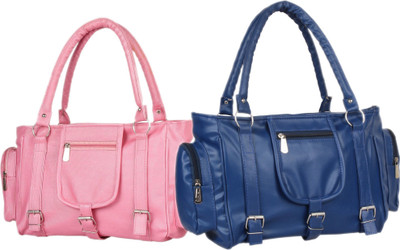 

Mountrex Hand-held Bag(Pink, Blue), Blue;pink