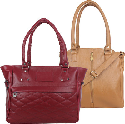 

Element Cart Shoulder Bag(Maroon, Brown), Brown;maroon