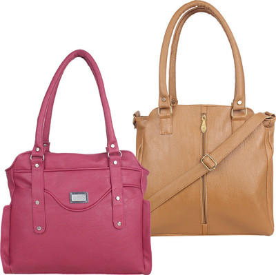 

Fillincart Shoulder Bag(Pink, Brown), Brown;pink