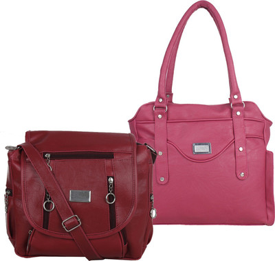 

Fillincart Sling Bag(Maroon, Pink)