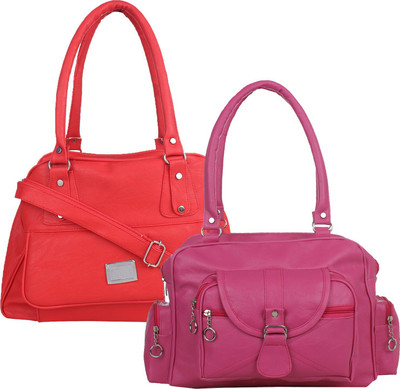 

Fillincart Hand-held Bag(Pink, Red)