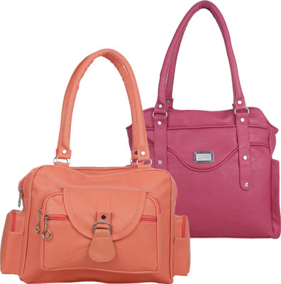 

Fillincart Hand-held Bag(Orange, Pink)