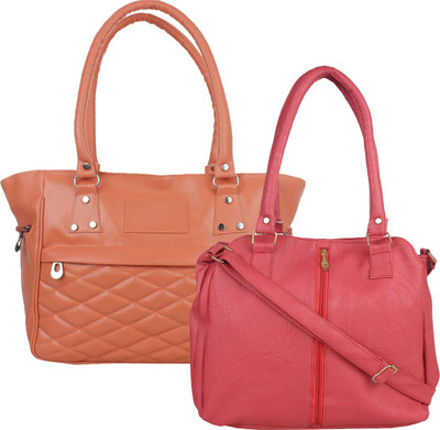 

Fillincart Messenger Bag(Tan, Pink), Pink;tan