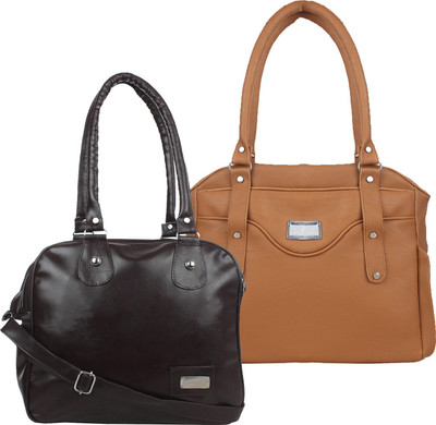 

Element Cart Hand-held Bag(Brown, Black), Black;brown