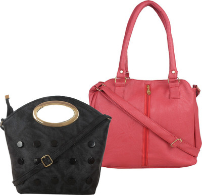 

Element Cart Shoulder Bag(Black, Pink)