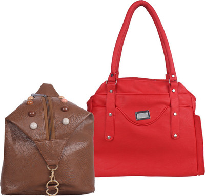 

Element Cart Shoulder Bag(Brown, Red)