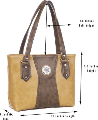 

Leather Land Shoulder Bag(Beige, Khaki)