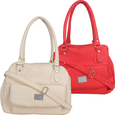 

Element Cart Shoulder Bag(White, Red), Red;white