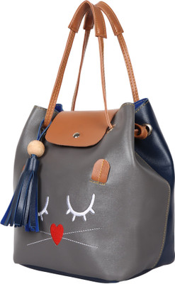 

New Eva Shoulder Bag(Grey, Blue), Blue;grey