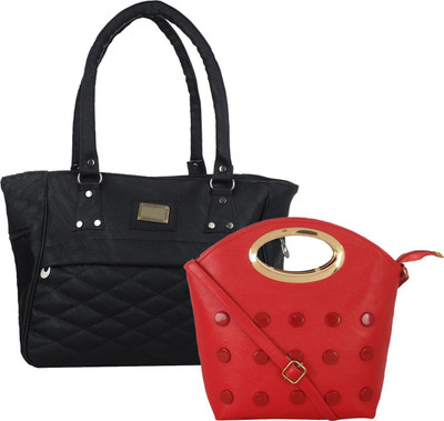 

Element Cart Hand-held Bag(Black, Red)