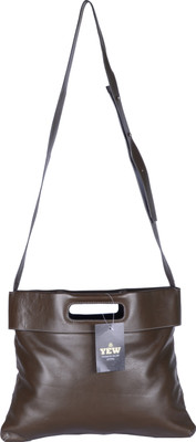 

Yew Leather Labs Sling Bag(Brown)