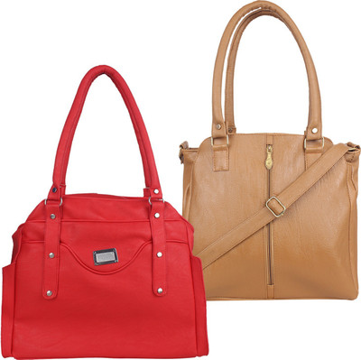 

Fillincart Shoulder Bag(Red, Brown), Brown;red