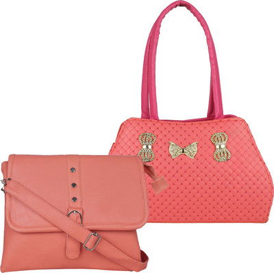 

Fillincart Messenger Bag(Pink, Tan)