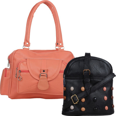 

Element cart Shoulder Bag(Orange, Black), Black;orange