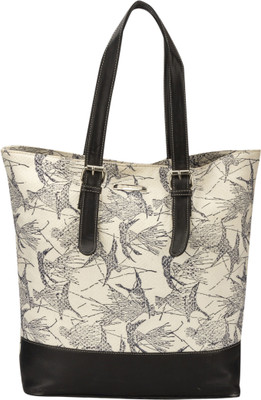 

Beloved Tote(White, Black), Black;white