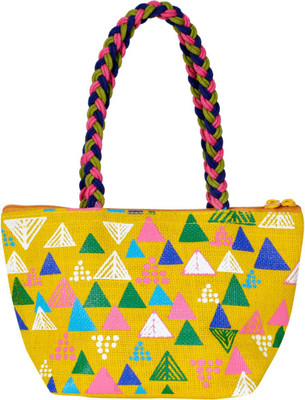 

Jute Cottage Hand-held Bag(Yellow)