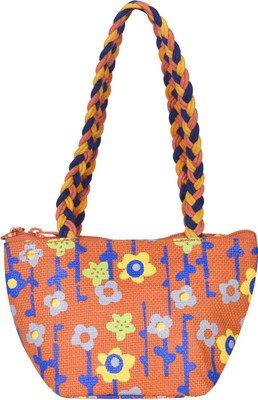 

Jute Cottage Hand-held Bag(Orange)