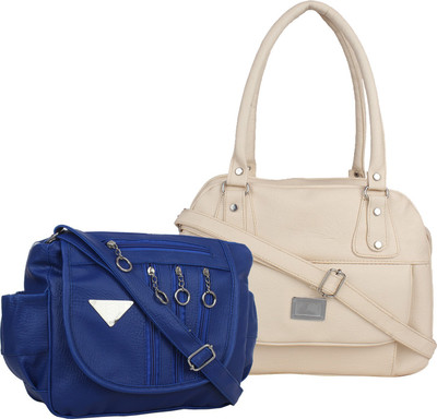 

Element Cart Hand-held Bag(Blue, White)