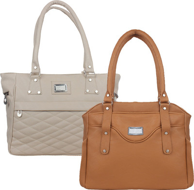 Element Cart Shoulder Bag(Grey, Brown), Brown;grey