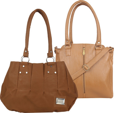 

Element Cart Shoulder Bag(Brown, Beige), Beige;brown