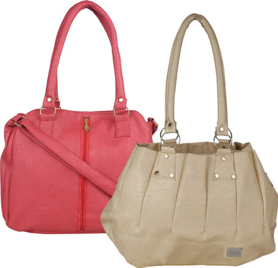 

Element Cart Shoulder Bag(Beige, Pink)