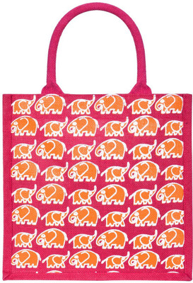 

Jute Cottage Tote(Pink)