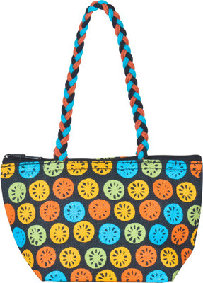 

Jute Cottage Hand-held Bag(Black)