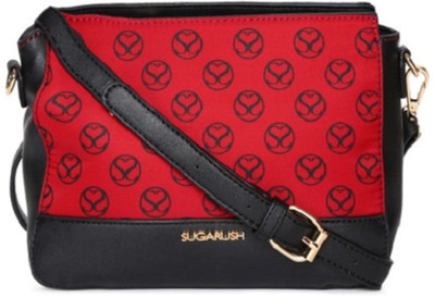 

SUGARUSH Sling Bag(Red, Black), Black;red